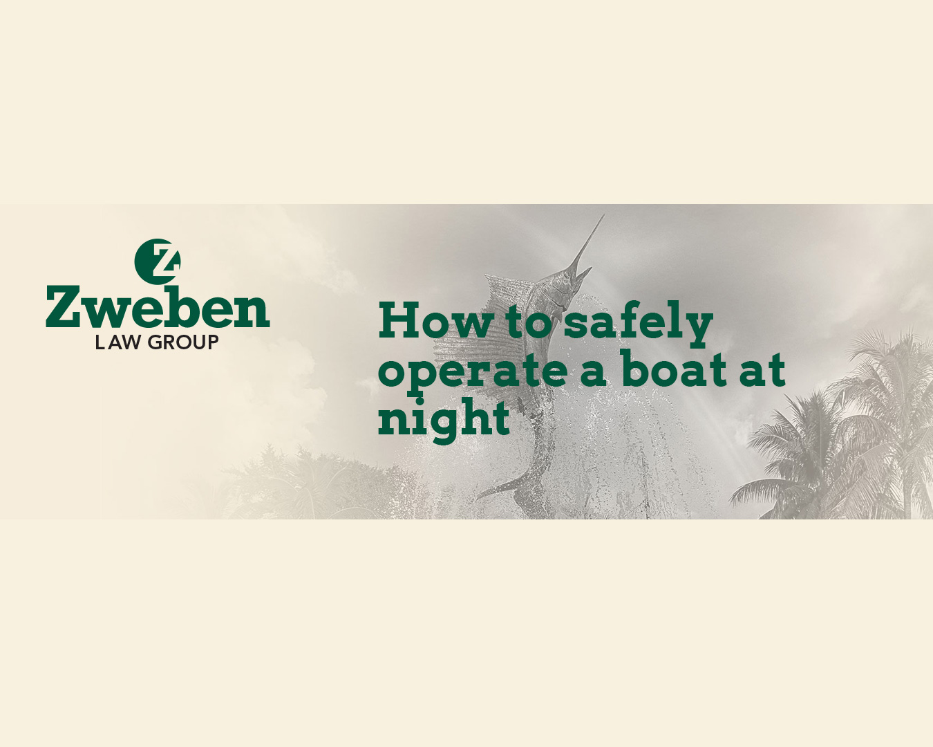 How to safely operate a boat at night